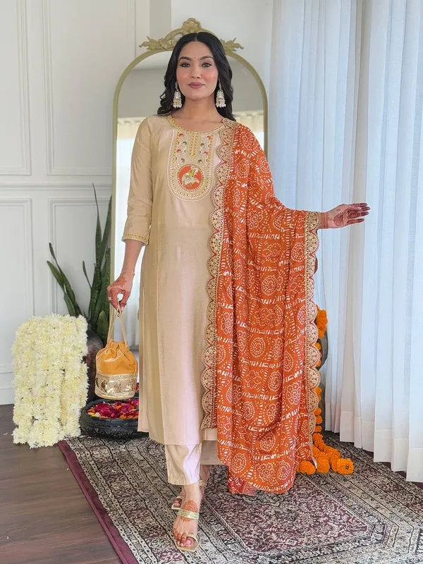 Beige_Viscose_Straight_Kurta_Set_for_Women
