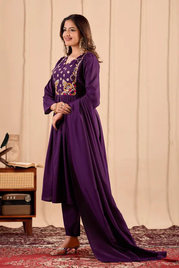 Purple_Embroidered_Anarkali_Kurta_Pant_Set_for_Women