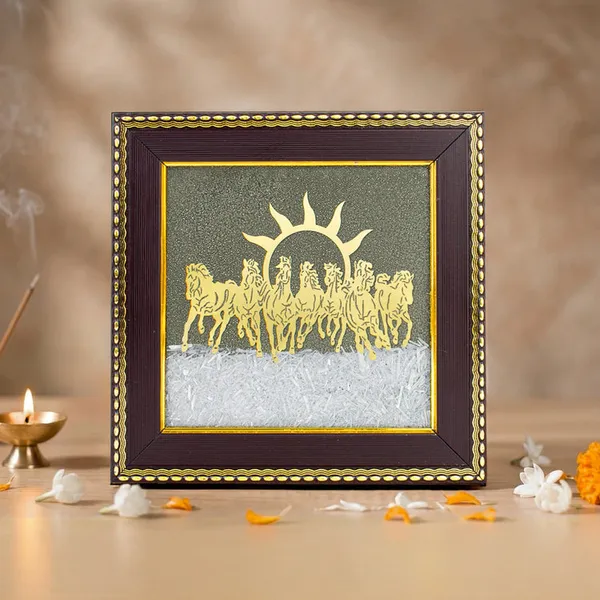 Pyrite_Selenite_7_Horse_Frame