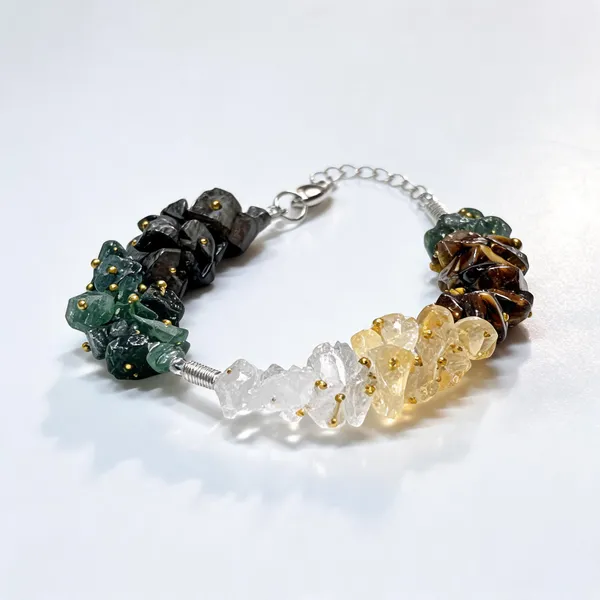 Multicolor_Mixed_Crystal_Dhanyog_Bracelet_For_Unisex