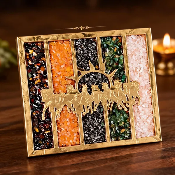 Mixed_Crystal_Multicolor_Seven_Horse_Money_Magnet_Wall_Frame