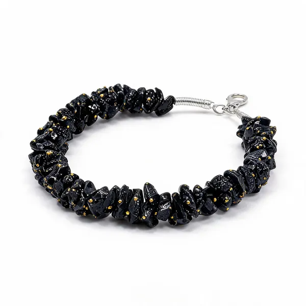 Black_Obsidian_Crystal_Chips_Bracelet_For_Unisex