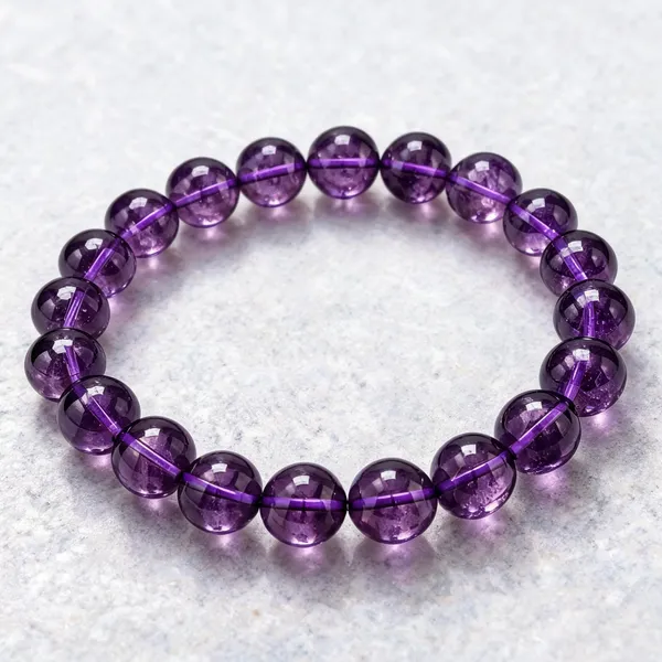Purple_Amethyst_Beaded_Bracelet_For_Unisex