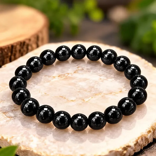 Black_Tourmaline_Beaded_Bracelet_For_Protection_&_Negativity_Removal