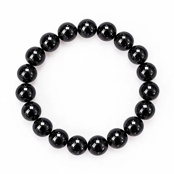Black_Tourmaline_Beaded_Bracelet_For_Protection_&_Negativity_Removal