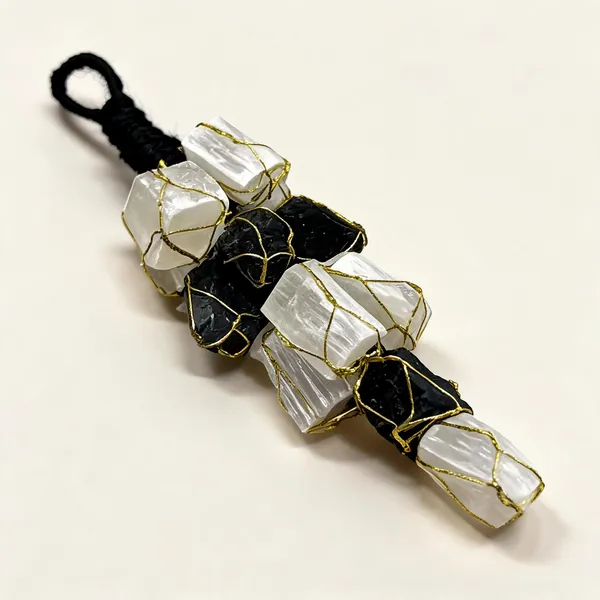 Unique_Crystal_Selenite_&_Black_Tourmaline_Crystal_Hanger_For_Protection