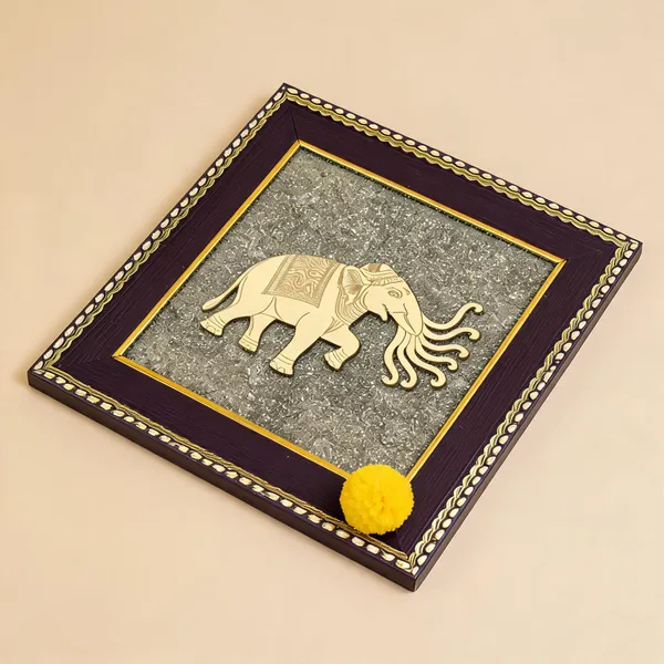 Pyrite_Seven_Trunk_Elephant_Decorative_Frame_For_Prosperity_&_Good_Luck