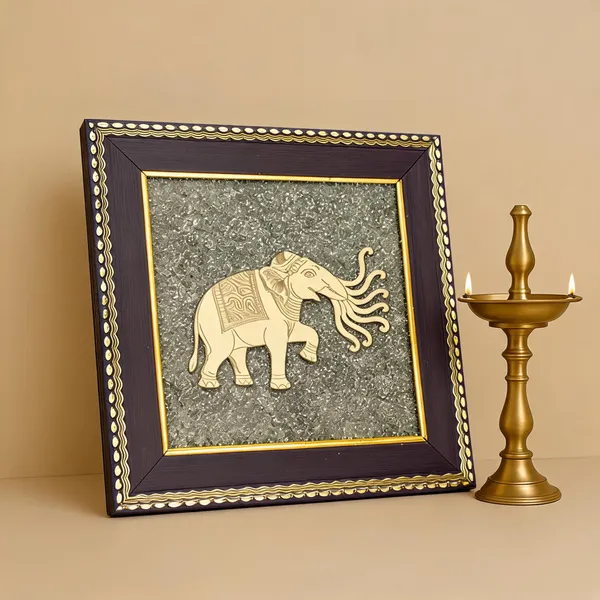 Pyrite_Seven_Trunk_Elephant_Decorative_Frame_For_Prosperity_&_Good_Luck