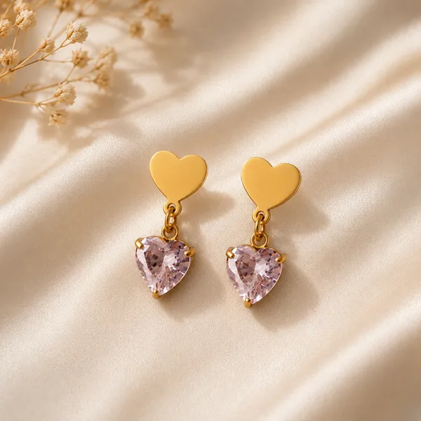 Gold_Stainless_Steel_Drop_Earrings_For_Women