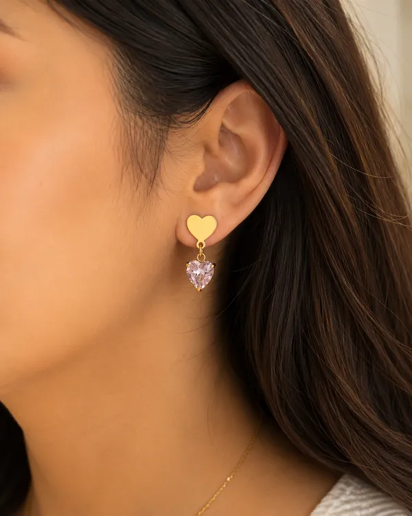 Gold_Stainless_Steel_Drop_Earrings_For_Women