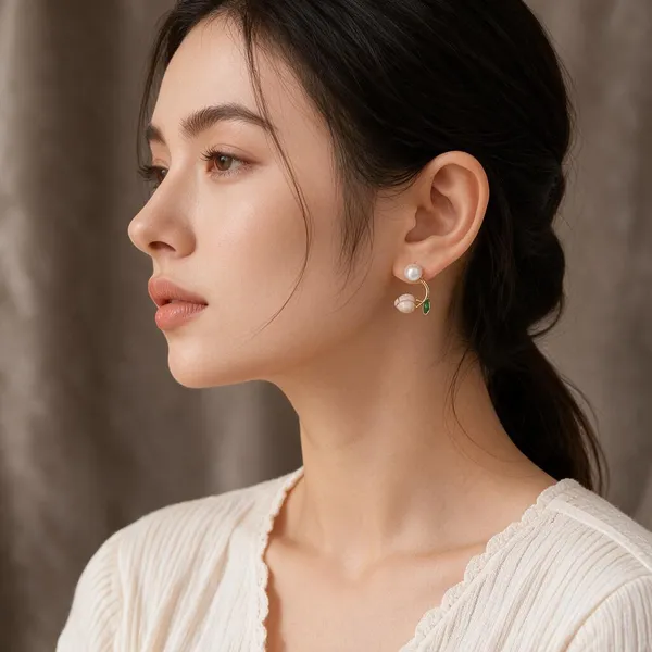 Pink_Alloy_Drop_Earrings_For_Women