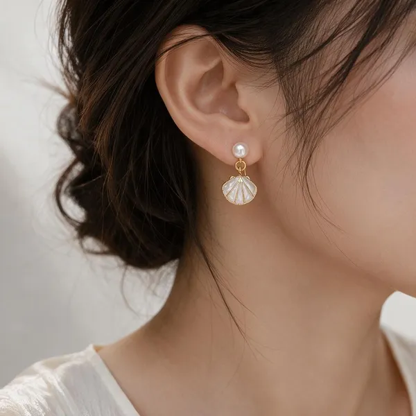 White_Alloy_Drop_Earrings_For_Women