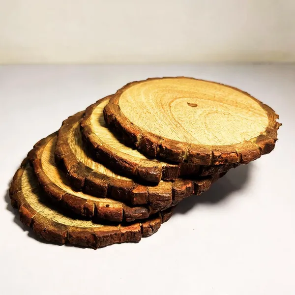 Wood_Live_Bark_Edge_Coaster_Set_Of_5