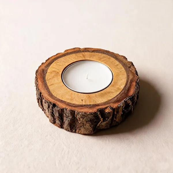 Mango_Wood_Rustic_Bark_Finish_Tealight_Holder