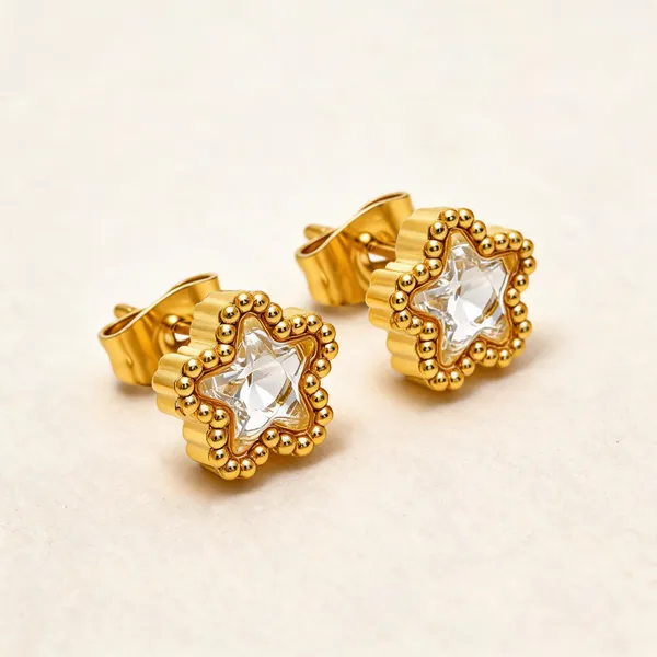 Gold_18K_Pvd_Stainless_Steel_Cubic_Zirconia_Stud_Earrings_For_Women