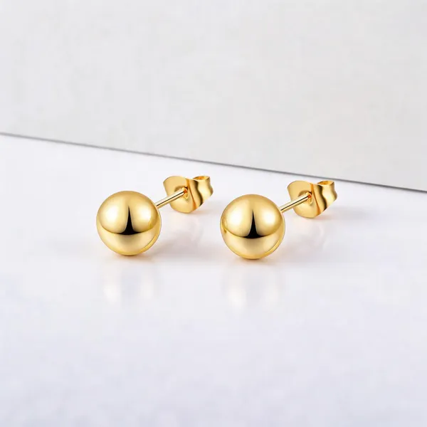 Gold_18K_Pvd_Stainless_Steel_Ball_Stud_Earrings_For_Women
