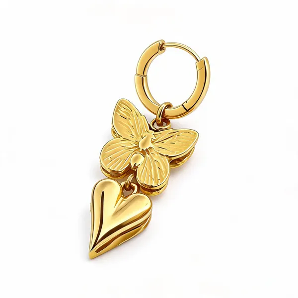 Gold_18K_Pvd_Stainless_Steel_Butterfly_Heart_Hoop_Earrings_For_Women