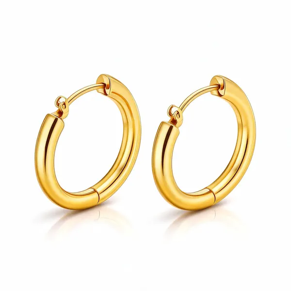 Gold_18K_Pvd_Stainless_Steel_Classic_Hoop_Earrings_For_Women