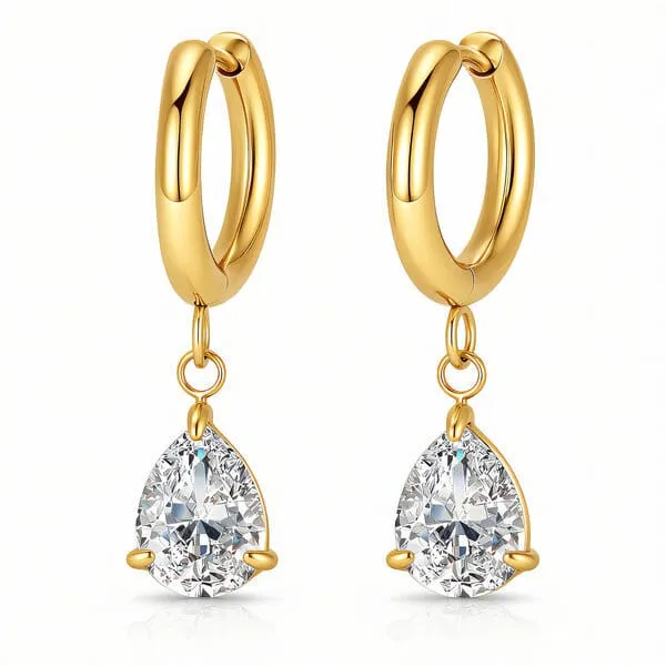Gold_Tone_Teardrop_Drop_Earrings_for_Women