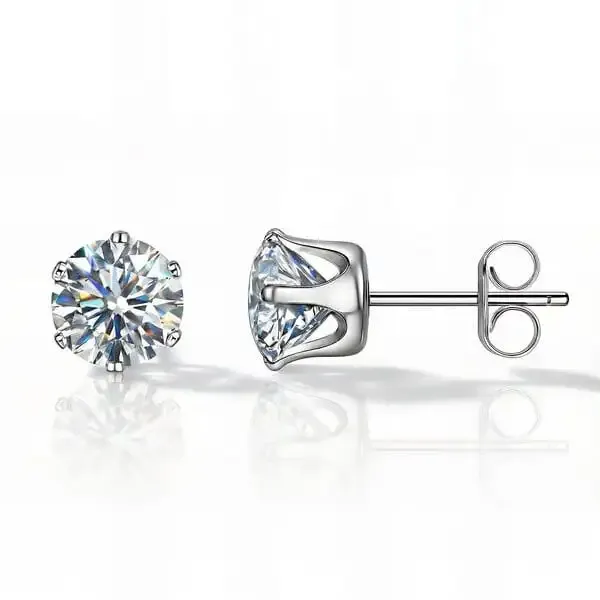 Gold_And_Silver_PVD_Cubic_Zirconia_Stud_Earrings_Duo_For_Women