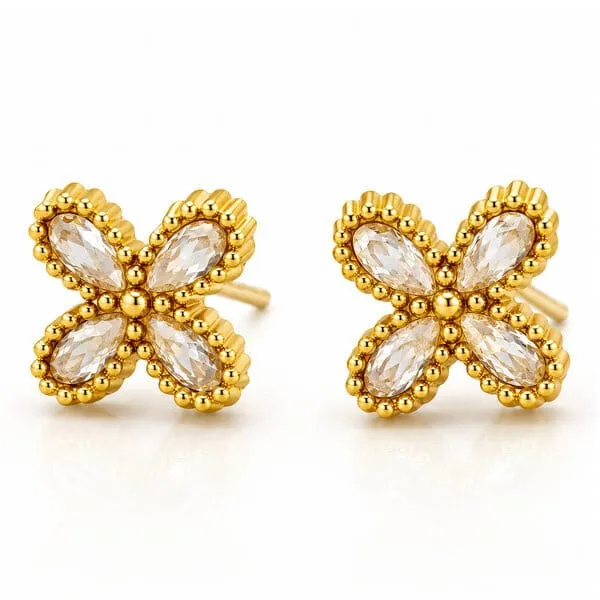 Gold-Tone_Hoop_And_Floral_Stud_Earrings_Set
