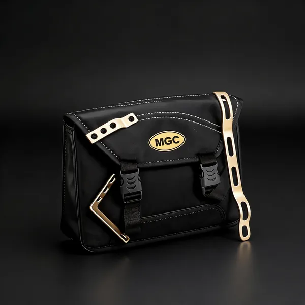 Black_Pvc_Synthetic_Leather_Motorcycle_Side_Bag