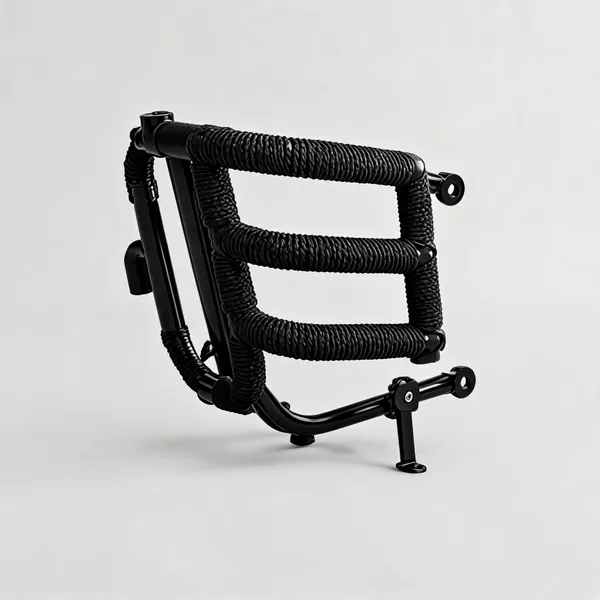 Black_Iron_Rope_Covered_Motorcycle_Crash_Guard