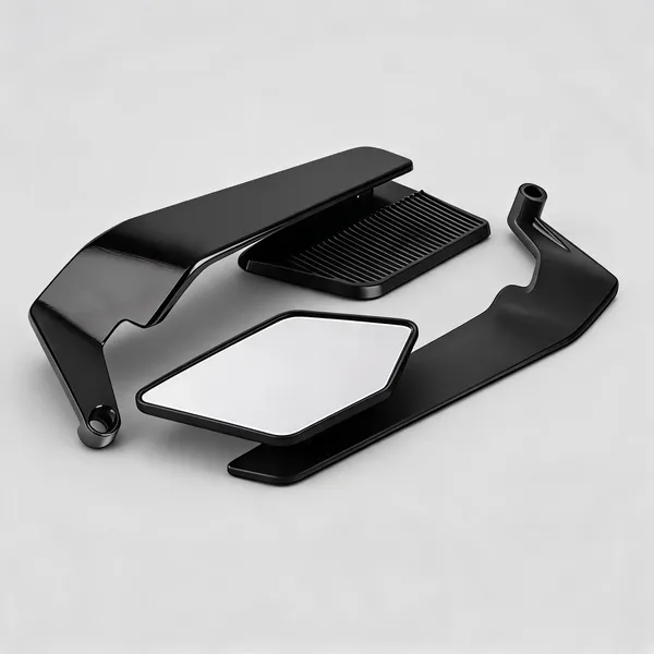 Black_Plastic_Glass_Motorcycle_Flap_Mirror