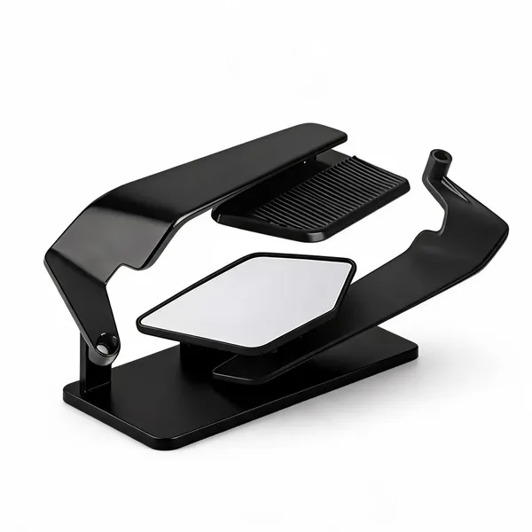 Black_Plastic_Glass_Motorcycle_Flap_Mirror