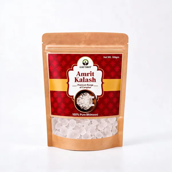 Gau'Srot_Amrit_Kalash_Pure_Bhimseni_Camphor_100G_-_Pack_of_2