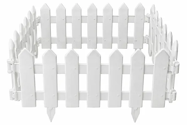 White_Plastic_Picket_Garden_Fence