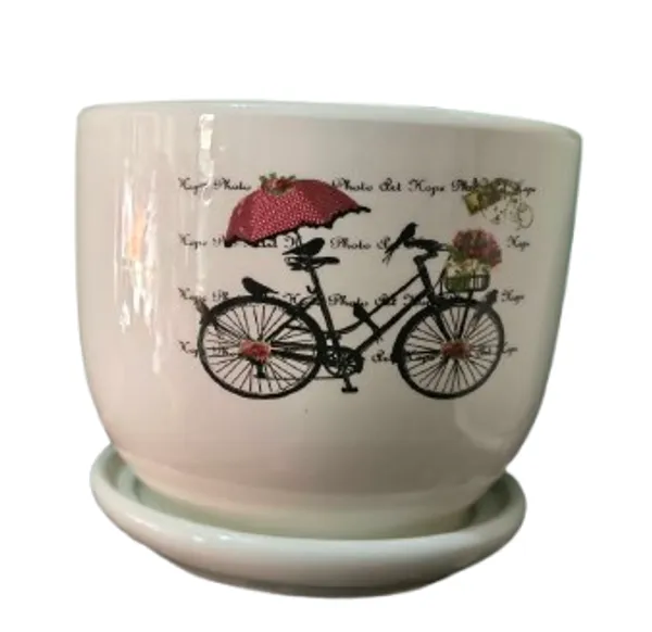 Ceramic_Bicycle_Print_Planter_Pot_With_Saucer