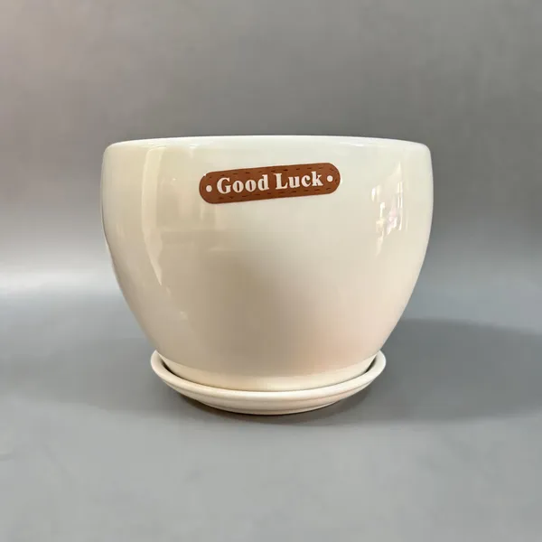 Ceramic_Decorative_Good_Luck_Print_Planter_Pot_With_Saucer