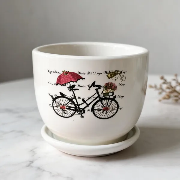 Ceramic_Vintage_Bicycle_Print_Planter_Pot_With_Saucer