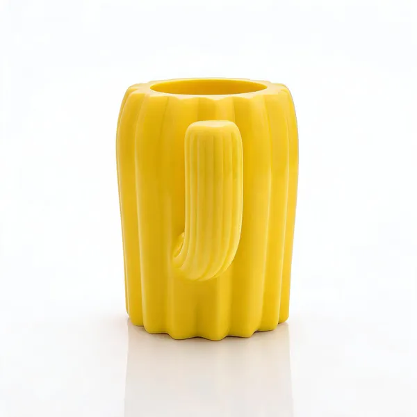 Plastic_Novelty_Cactus_Yellow_Coffee_Mug_-_Pack_of_2