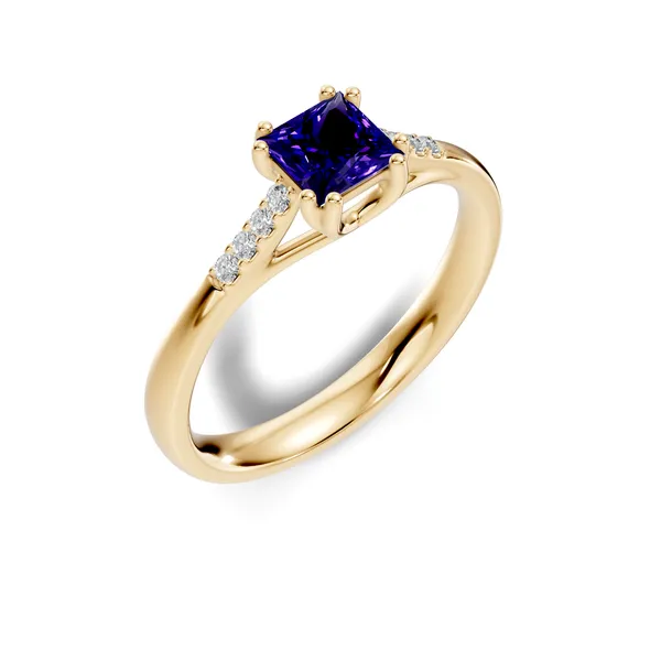 Gold_Tone_Blue_Stone_Solitaire_Ring_for_Women