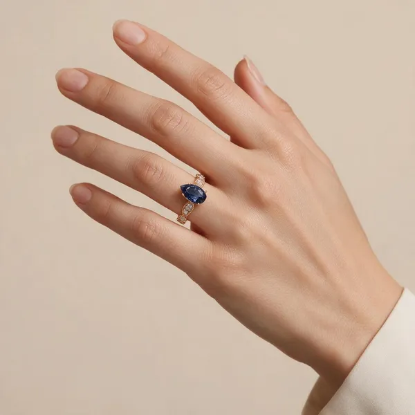 Rose_Gold_&_Blue_Metal_Stone_Ring_For_Women