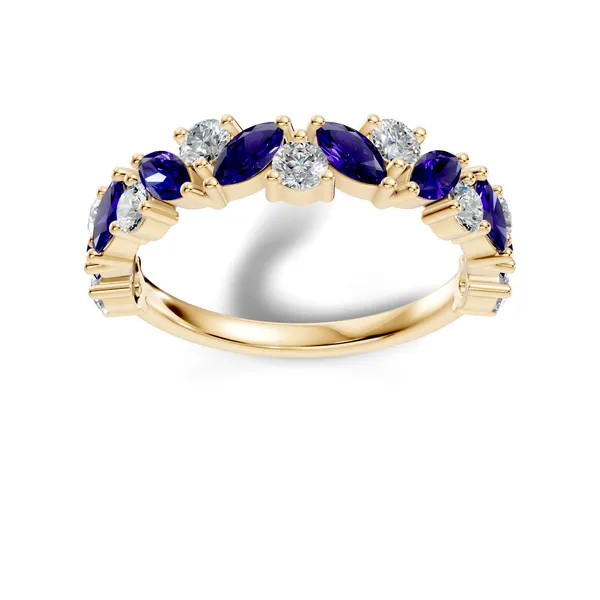 Gold_Tone_Blue_Stone_Ring_for_Women