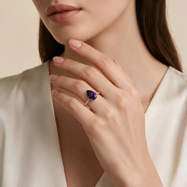Blue_&_Gold_Metal_Stone_Ring_For_Women