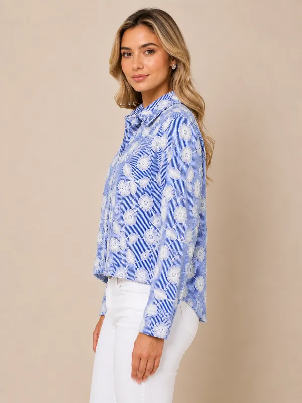 Stripe_Floral_Embroidered_Shirt_Blue