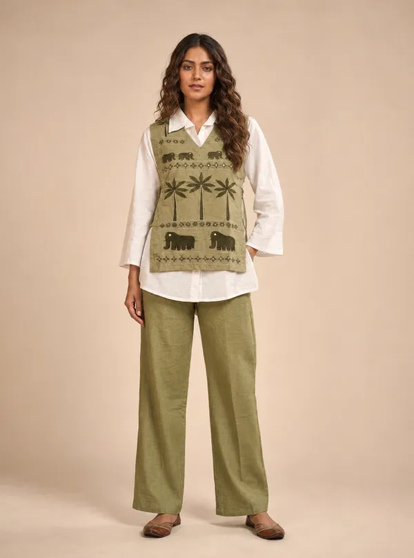 Olive_Heritage_Layered_Co_Ord_Set