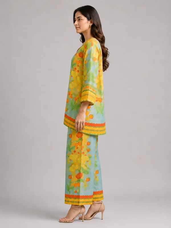 Mustard_Floral_Printed_Co_Ord_Set