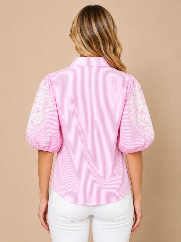 Pink_Stripe_Floral_Embroidered_Puff_Sleeve_Shirt
