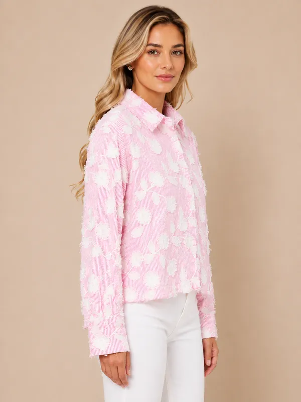Pink_Stripe_Floral_Embroidered_Shirt