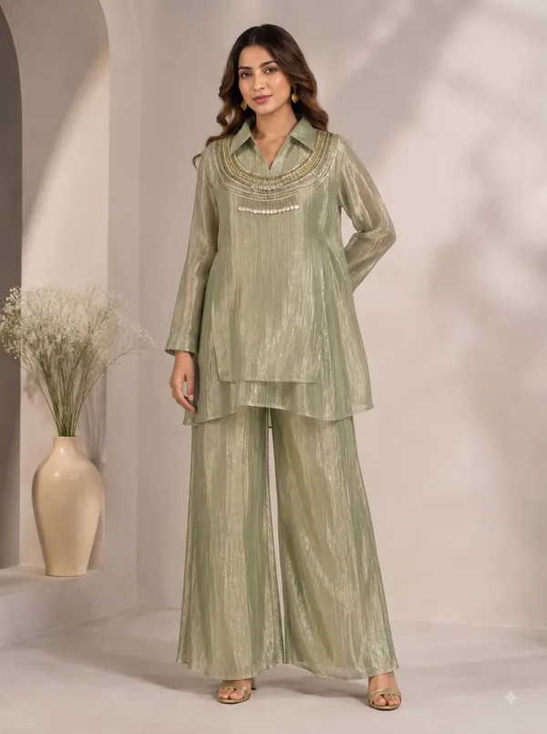 Sage_Green_Metallic_Tissue_Tunic_Palazzo_Co_Ord_Set_Default_Title