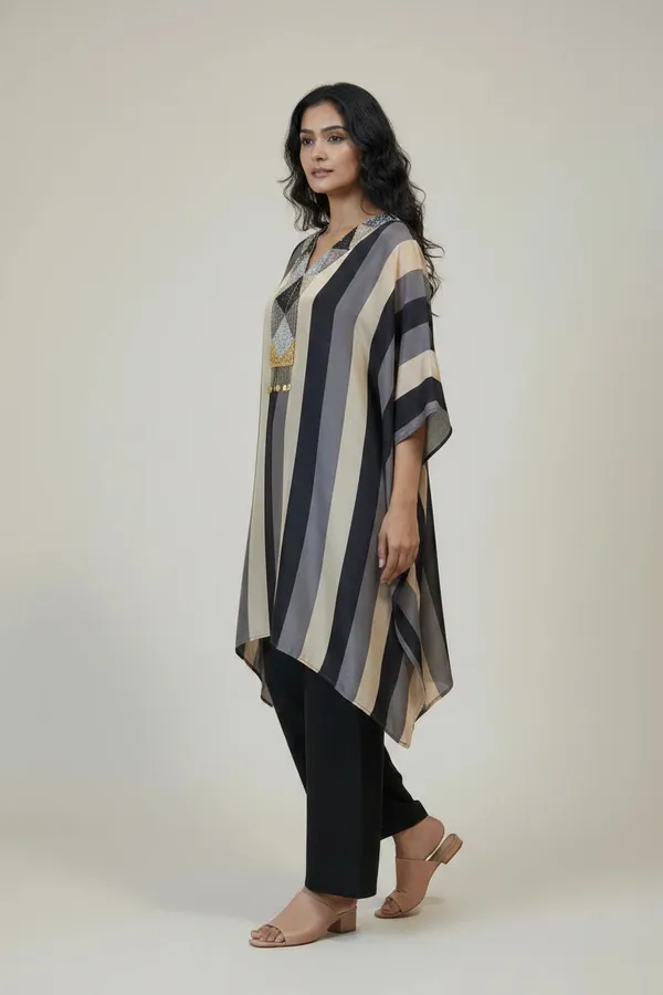 Striped_Kaftan_Tunic_Set_By_Jinisha_Bafana_Collection_Default_Title
