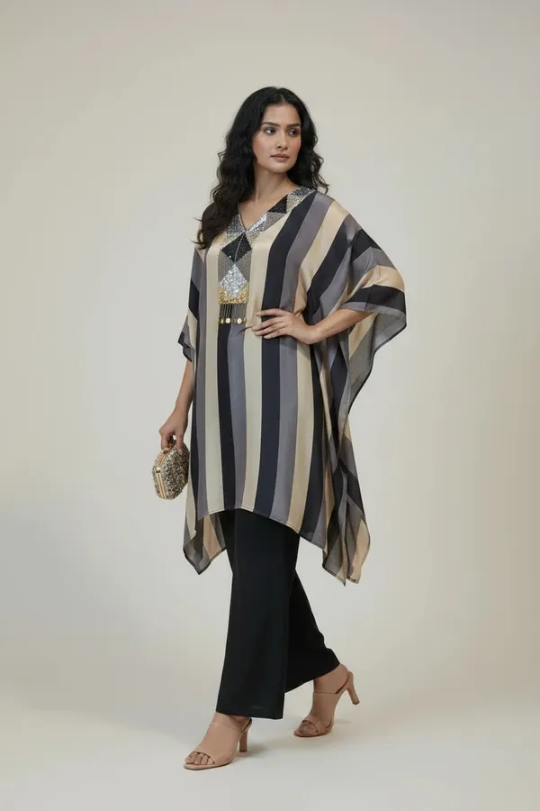Striped_Kaftan_Tunic_Set_By_Jinisha_Bafana_Collection_Default_Title