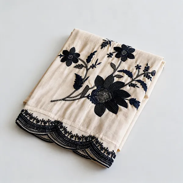 Midnight_Floral_Embroidered_Semi_Stitched_Kurti_Set_Default_Title