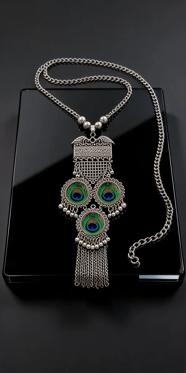 Silver_Peacock_Feather_Pendant_Necklace_For_Women