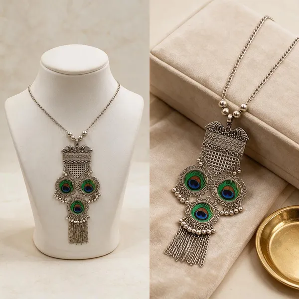 Silver_Peacock_Feather_Pendant_Necklace_For_Women